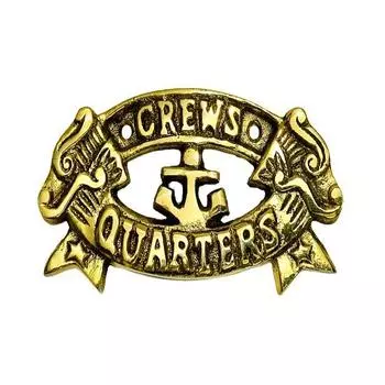 Латунный морской литой латунный декоративный знак для каюты капитана из латуни