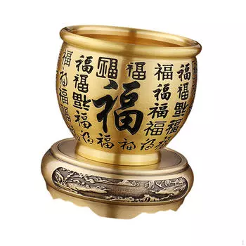 Латунная чаша фэн-шуй, чаша-рог изобилия, китайская традиционная, статуэтка, сокровище, богатство, удача для L