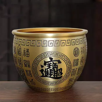 Латунная чаша по фэн-шуй, рог изобилия, удача, богатство, стол, центральное украшение для рабочего стола