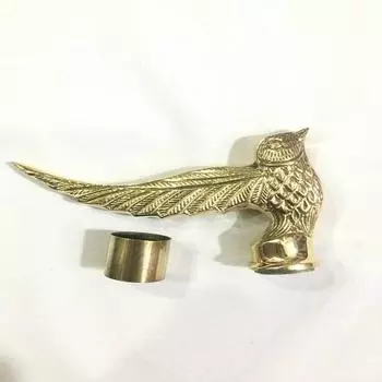 Латунная дизайнерская ручка головы птицы для трости Красивый подарок