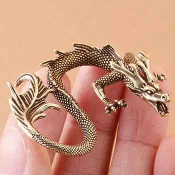Латунная фигурка дракона, украшение для дома, скульптура, книжная полка, лучший подарок, поделки