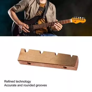 Латунная гайка для электроакустической гитары, бас-гитара с предварительной прорезью, аксессуары для деталей инструмента GL230, 4 струны