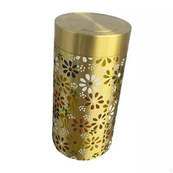 Латунная канистра для чая, контейнер для еды, банка для конфет, украшения для дома, портативные кофейные орехи