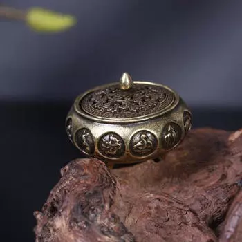 Латунная курильница для благовоний, настольное украшение, держатель, держатель для палочек для гостиной