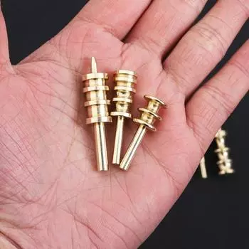 Латунная машина для запечатывания краев кожи с острым или плоским наконечником для кожевенного ремесла Style 5