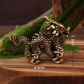 Латунная наклейка-благовоние в виде китайского талисмана года Быка One Size