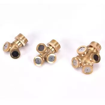 Латунная насадка для распыления с отверстием, спринклерная головка, ирригационная система для сада и фермы