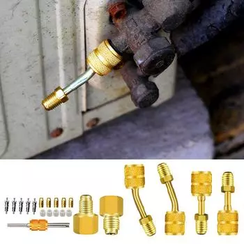 Латунная прокладка переходного шланга R410A, один комплект, прямой съемник