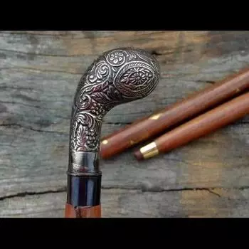 Латунная ручка палочки из индийского палисандра~деревянная трость классическая трость для ходьбы для мужчины Gif M аэро