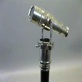 Латунная ручка телескопа, деревянная трость, рабочая ручка телескопа-трости, идеальный подарок в стиле стимпанк