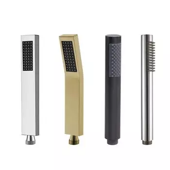 Латунная ручная черная или золотая душевая головка, водосберегающий медный ручной распылитель, оптовая продажа, аксессуары для смесителей для ванной комнаты TH490
