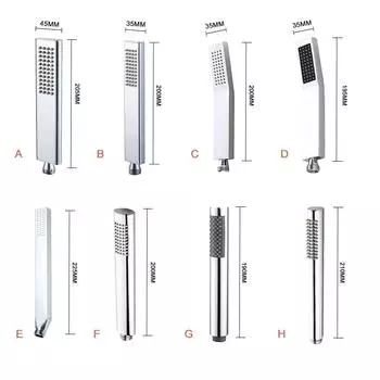 Латунная ручная душевая головка сменная душевая головка для душевой системы ванной комнаты современная квадратная круглая овальная полированная хромированная