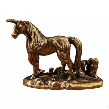 Латунная статуэтка, Скульптура для украшения стола, Маленькое украшение для стола No Wing 5.2x3.5cm