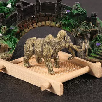 Латунная статуэтка слона, настольное украшение, ретро-крафт, декор богатства, китайская фигурка фэн-шуй для