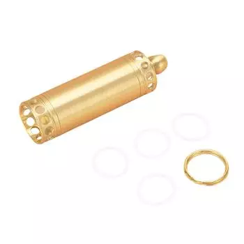 Латунная таблетница водонепроницаемая и портативная мини-брелок-держатель для таблеток для путешествий на открытом воздухе