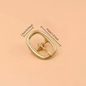 Латунная трехщелевая пряжка для ремня, средняя центральная пряжка с перекладиной, овальная с одним шпеньком, для кожаного ремесла, ремешка сумки, конской уздечки, недоуздка, шлейки inner width 16mm