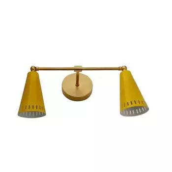 Латунное настенное бра середины 1950-х годов, итальянское настенное бра