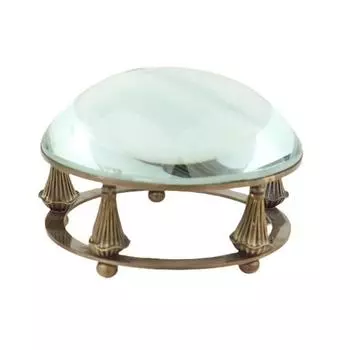 Латунное настольное увеличительное стекло с гравировкой, предмет ручной работы, морской подарок, настольный декор с чехлом, подарок на крещение, латунный декор