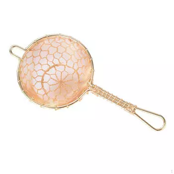 Латунное ситечко для чая, заварник ручной работы, легко чистится, сетчатый фильтр, двухслойный слив для C