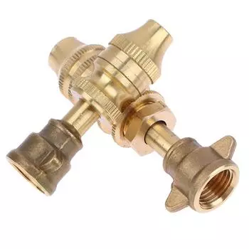 Латунное сопло для сельского хозяйства, прямая струя + регулируемое сопло для распыления тумана 7.5*3cm