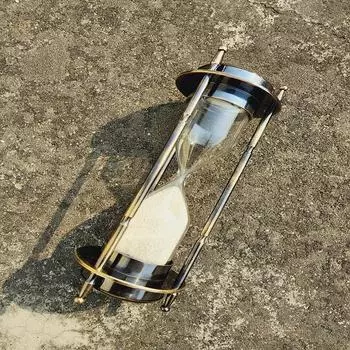 Латунные антикварные песочные часы 15,24 см с морской тематикой и компас для домашнего офиса, декор, подарок на день рождения
