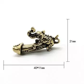 Латунные фигурки мужского полового члена Слона Миниатюры Украшения для дома Мужские гениталии
