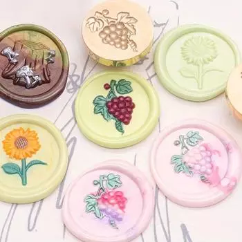 Латунные головки для лаковых штампов, рельефные головки для лаковых штампов, ботаническая серия Tree Stump