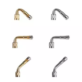 Латунные колпачки для вентилей воздушных шин, шток вентиля Schrader с удлинительным адаптером для грузовиков 01 золотой