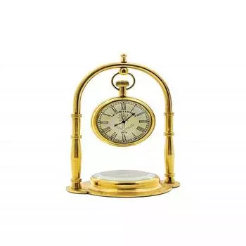 Латунные морские часы Victoria London для домашнего декора, настольные часы с компасом направления, декоративный элемент 15,24 см