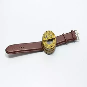 Латунные наручные солнечные часы Компас