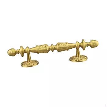 Латунные ручки для шкафов, фурнитура в европейском стиле, гладкая Style C