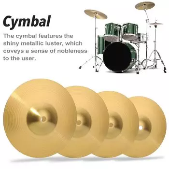 Латунные тарелки Crash Cymbal Барабанные инструменты Практичная тарелка из сплава для ударных инструментов 8