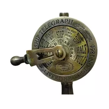 Латунный 7-дюймовый телеграфный аппарат для машинного отделения корабля, морской рабочий