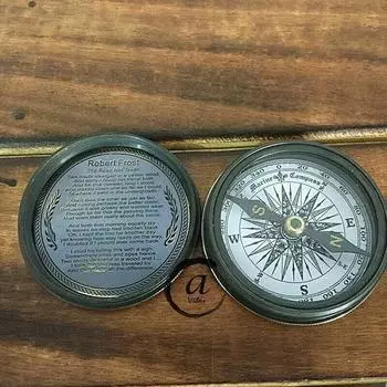 Латунный антикварный морской компас, винтажный компас, морской подарок, навигационный компас