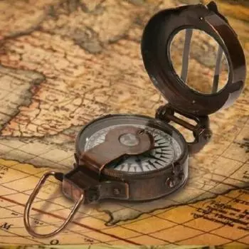 Латунный антикварный винтажный военный карманный компас времен Второй мировой войны морской подарок