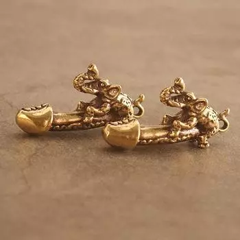 Латунный брелок со слоном, подвески, медные мужские гениталии, украшения, ремесло