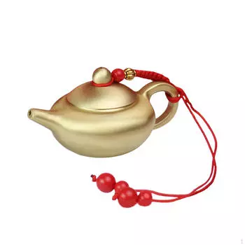 Латунный чайник Мини подарок на день рождения настольное украшение фигурка чайная церемония для камина 7cmx4.5cmx3.5cm