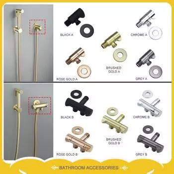 Латунный черный угловой настенный одно- и двухвыводной клапан с наружной резьбой G1/2 запорный клапан для ванной комнаты и кухни аксессуары