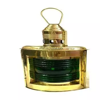 Латунный дизайнерский масляный фонарь Латунная и стеклянная масляная лампа (10 дюймов)