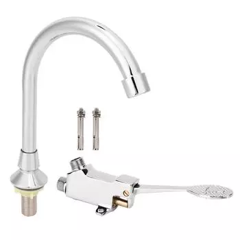 Латунный гальванизированный смеситель для раковины в ванной комнате - одинарный холодный ножной кран для использования в лаборатории United States