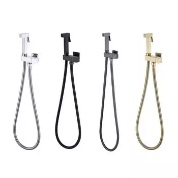 Латунный хромированный пистолет для подачи воды, настенный распылитель для душа, смесители для ванной комнаты Brass золотой