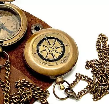 Латунный карманный компас Латунный компас, рождественский подарок, подарок мужу, мужской подарок, подарок для нее, свадебный подарок с индивидуальной гравировкой