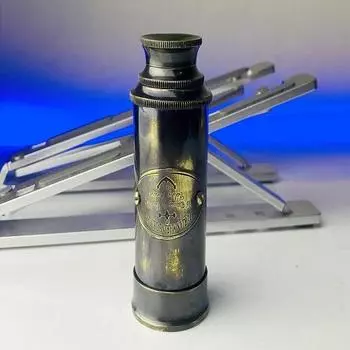 Латунный карманный зум-телескоп 15,24 см. Подзорная труба, специальный подарок для детей, подарок жениху, подарок мужу, подарок парню, лучший подарок на Хэллоуин