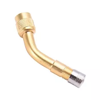 Латунный клапан пневматической шины, 135 градусов, шток клапана Шредера с удлинителем для автомобиля, грузовика, мотоцикла 45 degrees