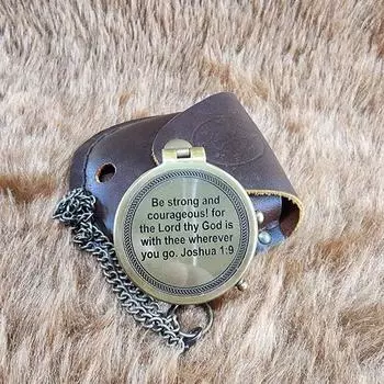 Латунный компас, подарки для мужчин, латунный компас, подарок на день рождения, рождественские подарки для него, будь сильным и смелым