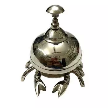Латунный крабовый стол, колокольчик, гостиничный счетчик, колокольчик, домашний офис, стол, вызывающий колокольчик, декор