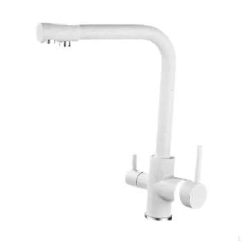 Латунный кухонный кран для холодной воды, подходит для сада отеля белый