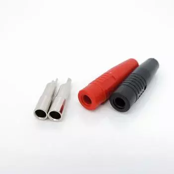 Латунный медный 4 мм изолированный банановый гнездовой разъем Jack Plug медный провод паяный кабель разъем красный черный