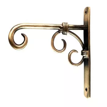 Латунный настенный фонарь Diya Hanger, подвески для кашпо, фонарики Wind Chimes Подвесные корзины Украшения, Diya Hanger Brass, латунные подвески Diya для стены коричневый