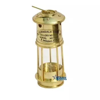 Латунный Настольный Фонарь Стеклянная Масляная Лампа Украшение Дома (7 дюймов)